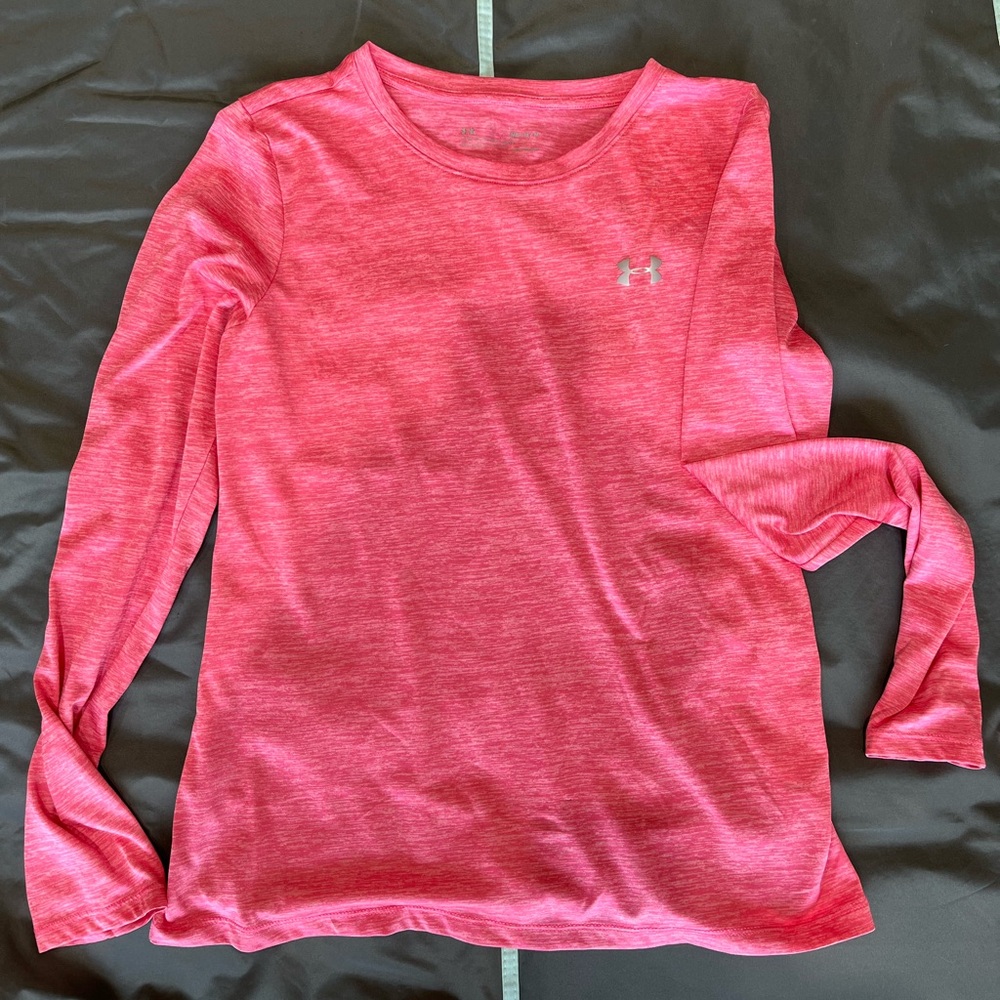 Under Armour Bright coral Long Sleeve Tee
